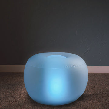 Transform Your Space with the Color Changing LED Light Up Inflatable Pouf Ottoman