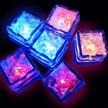 Dazzle with Multicolor Light Up LED Submersible Ice Cubes