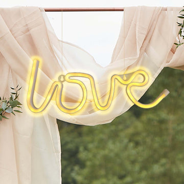 Add a Warm and Inviting Glow with the Love Neon Light Sign