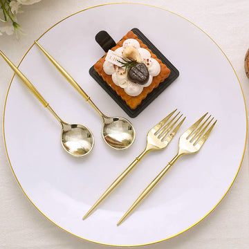 Elevate Your Table Setting with Gold Plastic Utensils