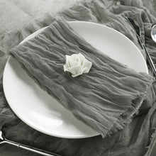Pack Of 5 Gray Cheesecloth Dinner Napkins Gauze 24 Inch x 19 Inch