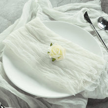 24 Inch x 19 Inch Ivory Cheesecloth Dinner Napkins