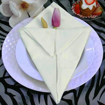 Elevate Your Table Aesthetics with Ivory Cotton Napkins