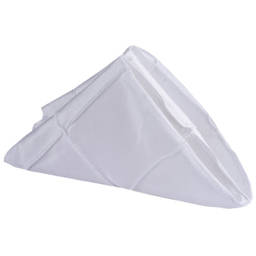 Create Unforgettable Moments with White Pintuck Satin Napkins