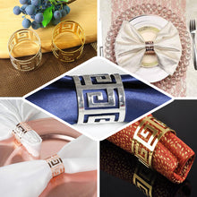 Pack Of 4 Alluring Gold Plated Aluminum Napkin Rings