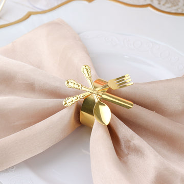 Add Elegance to Your Event with Gold Metal Napkin Rings