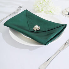 Wrinkle Resistant 20 Inch x 20 Inch Napkins in Emerald Green 5 Pack