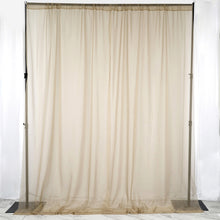 Natural Fire Retardant Sheer Organza Premium Drape Curtain Backdrops With Rod Pockets - 10ftx10ft