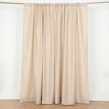 Add Elegance to Your Décor with 2 Pack Nude Polyester Drapery Panels