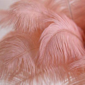 Create a Stunning Atmosphere with Mauve Natural Plume Real Ostrich Feathers