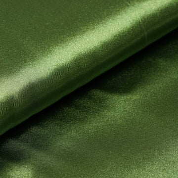 Elevate Your Events with Olive Green Satin Fabric
