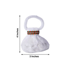 white paper stream bag with balloon & décor garlands