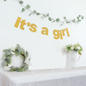 Create a Magical Atmosphere with Gold Glittered Decorations