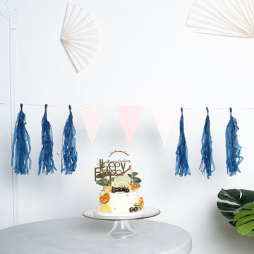 Elevate Your Decor with Navy Blue Paper Tassels