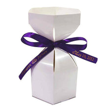 100 Pack Of White Personalized French A La Mode Favor Gift Boxes