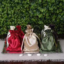 6 Inch x 9 Inch Personalized Satin Drawstring Favor Bags Pack Of 100