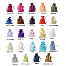 100 Personalized Satin Drawstring Favor Bags Each 6 Inch x 9 Inch