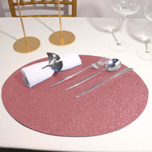 6 Pack Decorative Coral Placemats with Glitter Non Slip Oval for Table