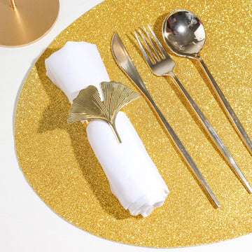 Dazzle Your Guests with Gold Sparkle Placemats