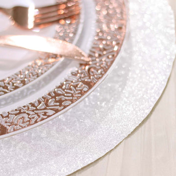Dazzle Your Guests with Iridescent Glitter Placemats