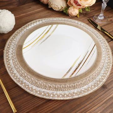 Elevate Your Event Decor with Natural Jute and White Braided Placemats