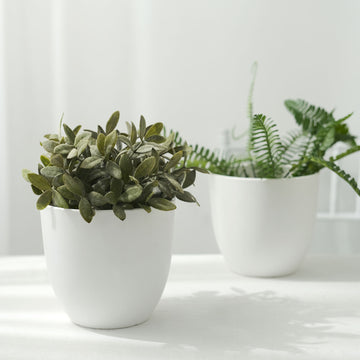 Elevate Your Décor with White Plastic Planter Pots