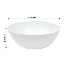 Set Of 4 Medium 32 oz Salad Bowls In White Plastic Disposable 4 Pack