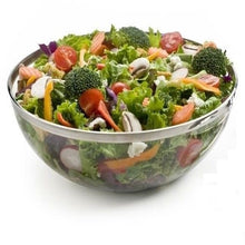 Disposable Clear 32 oz Round Plastic Salad Bowls With Silver Rim 4 Pack 