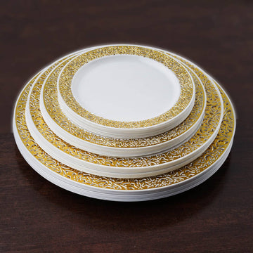 Versatile and Stylish White Plastic Dinner Plates