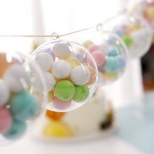 Clear 3 Inch Fillable Ornament Balls Party Favor Candy Box Container 12 Pack