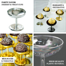 12 Pack Party Favor Black Mini Pedestal Stand Dessert Cup Candy Dishes 2 Inch