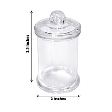 Pack Of 12 Clear Plastic Candy Jars 3.5 Inch
