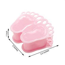 Pink 3.5 Inch Baby Feet Party Favor Baby Shower Candy Gift Container 12 Pack