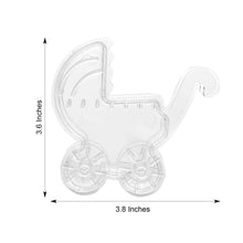 Pack of 12 Clear Baby Stroller Shower Favor Gift Candy Treat Containers 4 Inch