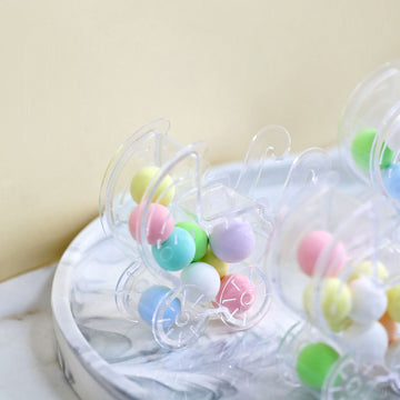 Clear Baby Stroller Candy Treat Gift Boxes - Perfect for Baby Showers and Parties