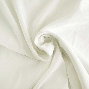 Versatile Ivory Polyester Fabric for Event Decor