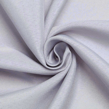 Affordable and Versatile Silver Polyester Fabric Bolt
