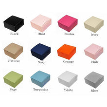 100 Custom Cardstock Mini Cake Boxes with Large Emblem For Favors 4 Inch x 4 Inch x 2 Inch