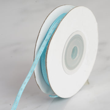 Turquoise Satin Polka Dot Ribbon - Perfect for Any Occasion