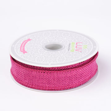 Elevate Your Event Decorations with Fuchsia Jute Burlap Ribbons