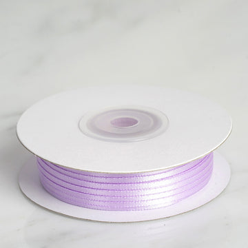 Lavender Single Face Decorative Satin Ribbon - Add Elegance to Your Event Decor