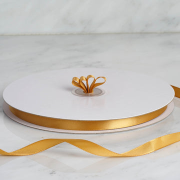 Enhance Your Event Decor with Gold Satin Ribbon