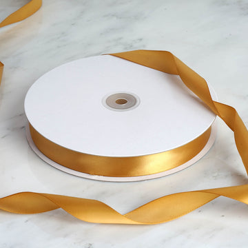 Enhance Your Event with Stunning Gold Satin Ribbon