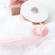 1 Inch Single Faced Nylon Ribbon Spool with Dusty Rose Velvet Layer 10 Yards