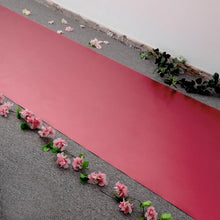 Glossy Mirrored Metallic Red 3 Feet x 65 Feet Non Woven Aisle Runner Red Carpet