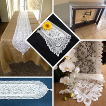 LACE Runner For Table Top Banquet 14 Inch x 108 Inch White