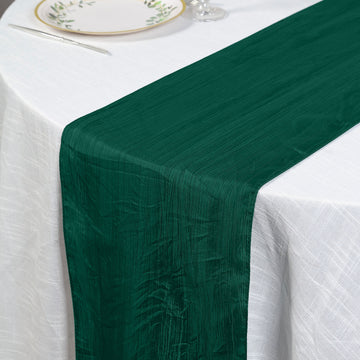 Enhance Your Table Decor with the Accordion Crinkle Taffeta Table Runner
