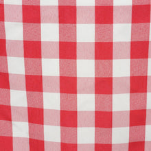 Buffalo Plaid Red & White Gingham Polyester Checkered Table Runner 12 Inch x 108 Inch#whtbkgd