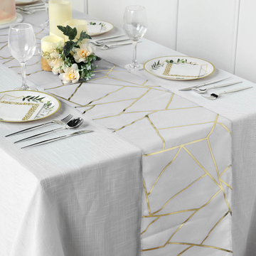 Enhance Your Event Decor with a Geometric Pattern Table Runner