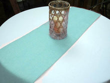 Turquoise Rustic 14 Inch x 108 Inch Burlap Table Runner